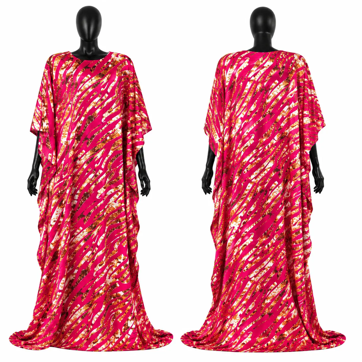 Breathable, Casual, Cotton, Kaftan, Dress