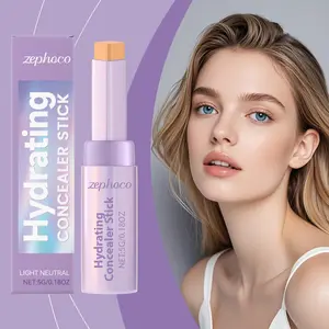Contour Concealer Stick Cosmetic - Natural Color Makeup, Portable Daily Facial Stick for Smooth Nose Shadow, 3-Dimensional Coverage