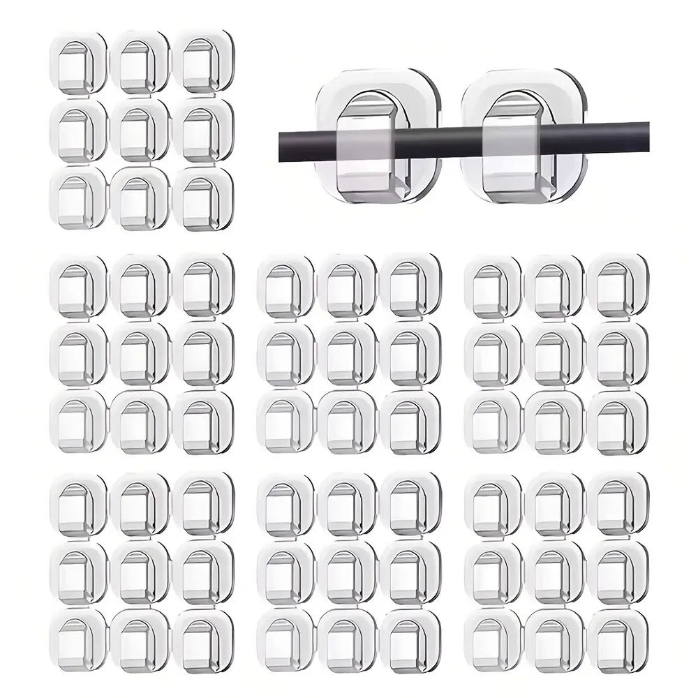 63pcs / 36pcs Outdoor Light Clips, for hanging lights, outdoor string lights, and garden balcony items - Durable plastic clips suitable for home, party decorations, Christmas light hooks, decorative lighting, and securing clips, Lighting Accessories