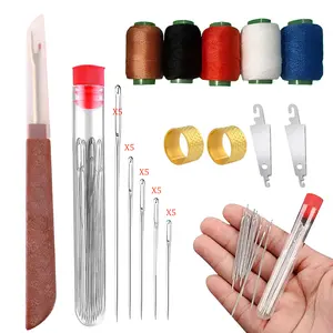 Sewing Kit, Stainless Steel Needles for Hand Sewing, 36 Piece Sewings Kit with Steels Needles with Big Eye, Sewing Needles Kit for DIY Sewings hand sewing needles, threaders, thimbles, and more, it’s the ideal kit for beginners and experts alike