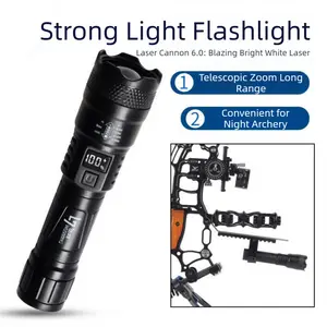 Outdoor High-Brightness Flashlight - Compatible with Flashlight Mount, Attachable to Compound Bow Stabilizer, Essential Archery Accessory for Night Hunting & Outdoor Shooting