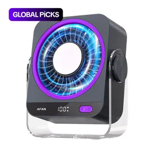 Desk Fan, Personal Fan 3600mAh, Multifunction Rechargeable Wind Fan, Small But Powerful With Ice Compress, with 130° and 199 Speeds Adjustable, USB Powered Mini Table Desktop fan for Cooling Home Office Car Summer Travel Gifts, 6.6 Inches #GLOBAL PICKS