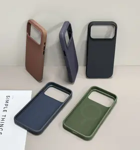 Textured Fabric Magnetic Phone Case For iPhone 12/13/14/15/16/17 Series,Minimalist Business Shockproof Protective Cover