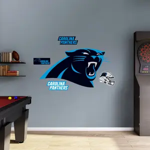 Carolina Panthers - RealBig Logo Collection - Official NFL - Reusable Vinyl Wall Decals