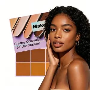 8-Color Soft Matte Gradient Eyeshadow Palette, Acne Concealer with Blemish Coverage for Blemishes, Acne Scars & Tear Troughs, Ideal for Concealing & Contouring (Festive & Party Supplies)