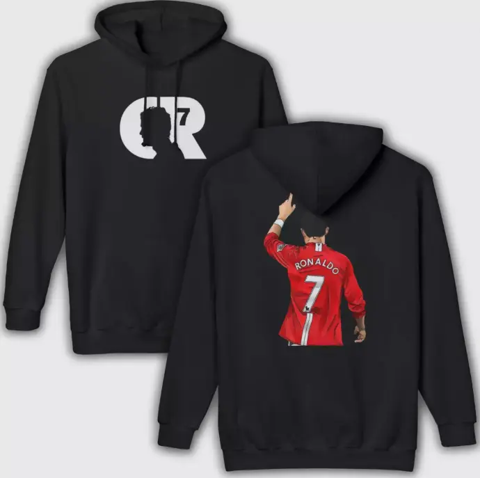 CR7 Football Hoodie Iconic Soccer Print Pullover  Roonaldo