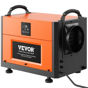 VEVOR 190 Pints Commercial Dehumidifier with Drain Hose for Crawl Spaces,  Basements Warehouse & Job Sites, Large Capacity Dehumidifier for Water Damage Restoration, Auto Defrost, CSA Listed