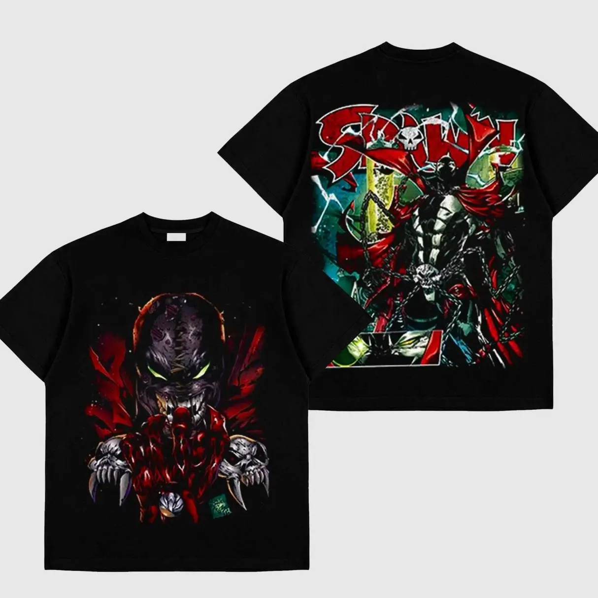 Spawn Premium Cotton T-Shirt, Al Simmons T-shirt, Character Image Comics Fans Shirt, Dark Superhero T-Shirt, Comic Book Fans T-Shirt, Superhero Graphic Tee HD5