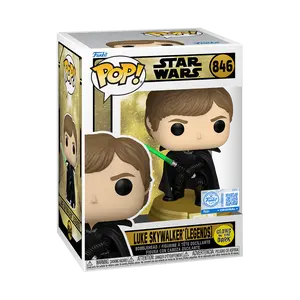Funko Pop! Star Wars #846- Luke Skywalker (Legends) (Glow) Vinyl Figure
