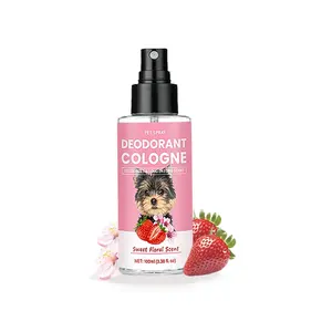 Pet Deodorizing Perfume, Odor Eliminator, Sweet Floral Scent, 100ML Liquid Spray, Freshen Pet Breath & Coat, Daily Use Grooming Accessory