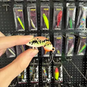 Large brand replica version, popular, 1pcs, Vib shrimp shaped fake bait, metal fishing bait, Lu Ya bait, vibrating pseudo bait, hard bait, upturned mouth mandarin fish, perch, catfish
