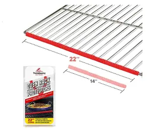 Oven Rack Shields Extra Long 22” Full Length Fit on Standard-Sized USA Ovens - Heat Resistant Oven Rack Protectors - Prevents Hand and Arm Burns, Food Grade Silicone Oven Rack Cover