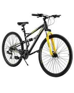 VEVOR Mountain Bike,  29 inch MTB Bicycle with Full Dual Suspension, 24 Speeds Twist Shifting, Comfort Saddle, Dual Disc Brakes, Aluminum Alloy Frame, Adult Sport Cycling Bicycle for Men Women Trail Snow