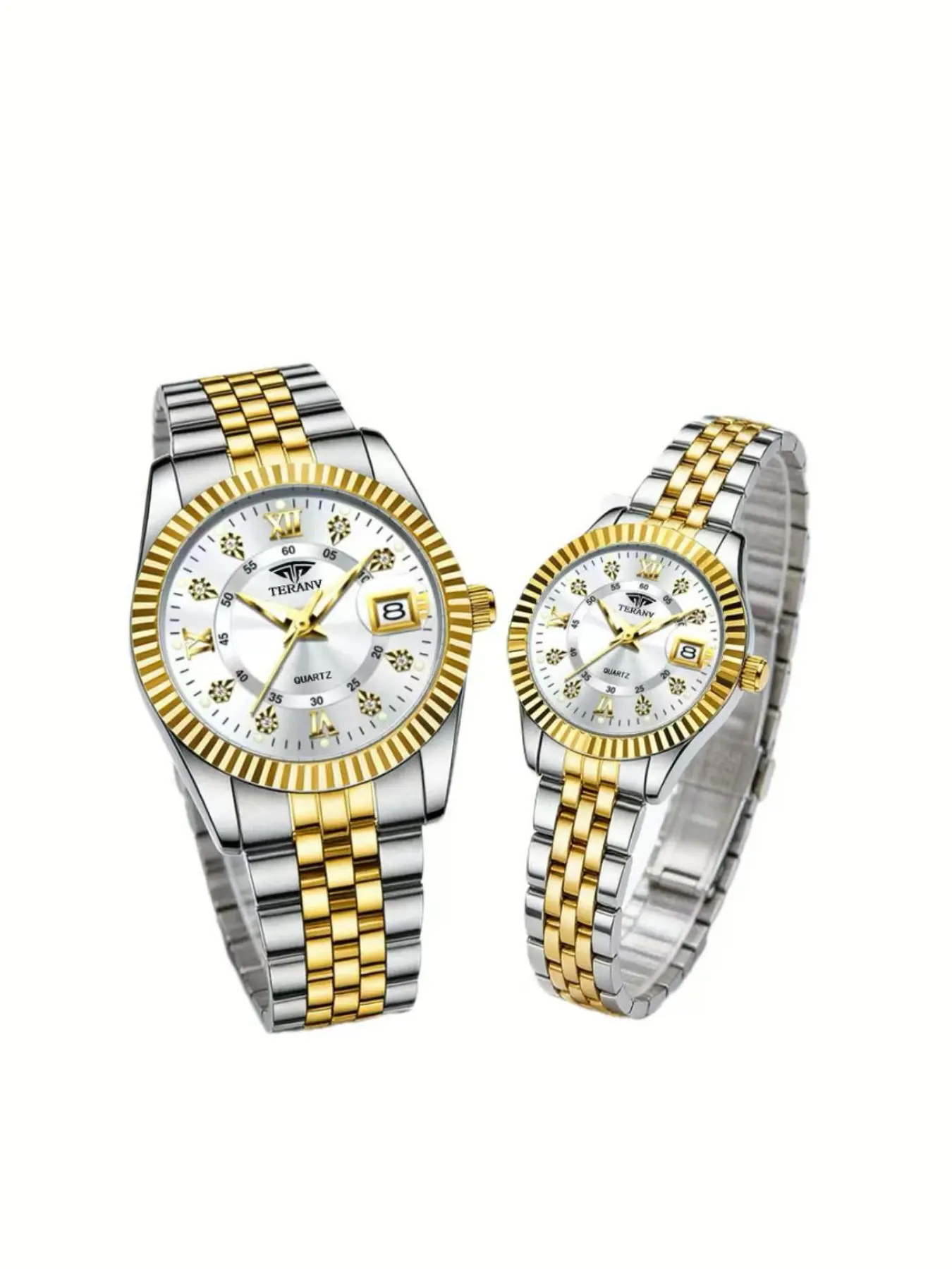 New Fashion Unisex Couple Watches, Glow-In-The-Dark Luminous Calendar Watch, Casual Analog Watch, Casual Quartz Wristwatch, Luminous Date Wristwatch, Stylish Timepiece for Men and Women