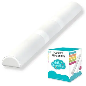 Bed Bumper for Toddlers | Toddler Bed Rail | Toddler Bed Rail with Soft Cover | Foam Safety Rail with Stay-Put Cover | Twin Bed Bumper for Toddlers for Home or RV