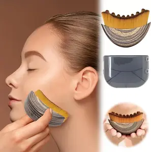 Modern Dry Brush New Lymphatic Contour Oval Design Gentle Face Massager Daily Use Bath Brushes Sponges Scrubbers for Skin Health
