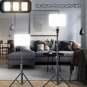 10‑Inch Compact LED Ring Light with 61‑inch Adjustable Tripod, Dimmable Warm/White/Cool Settings, great for Desktop Live Broadcasts, Gaming Commentary, and Home‑Studio Podcasts youtube podcast video lighting video light panel  vlog#springbreak