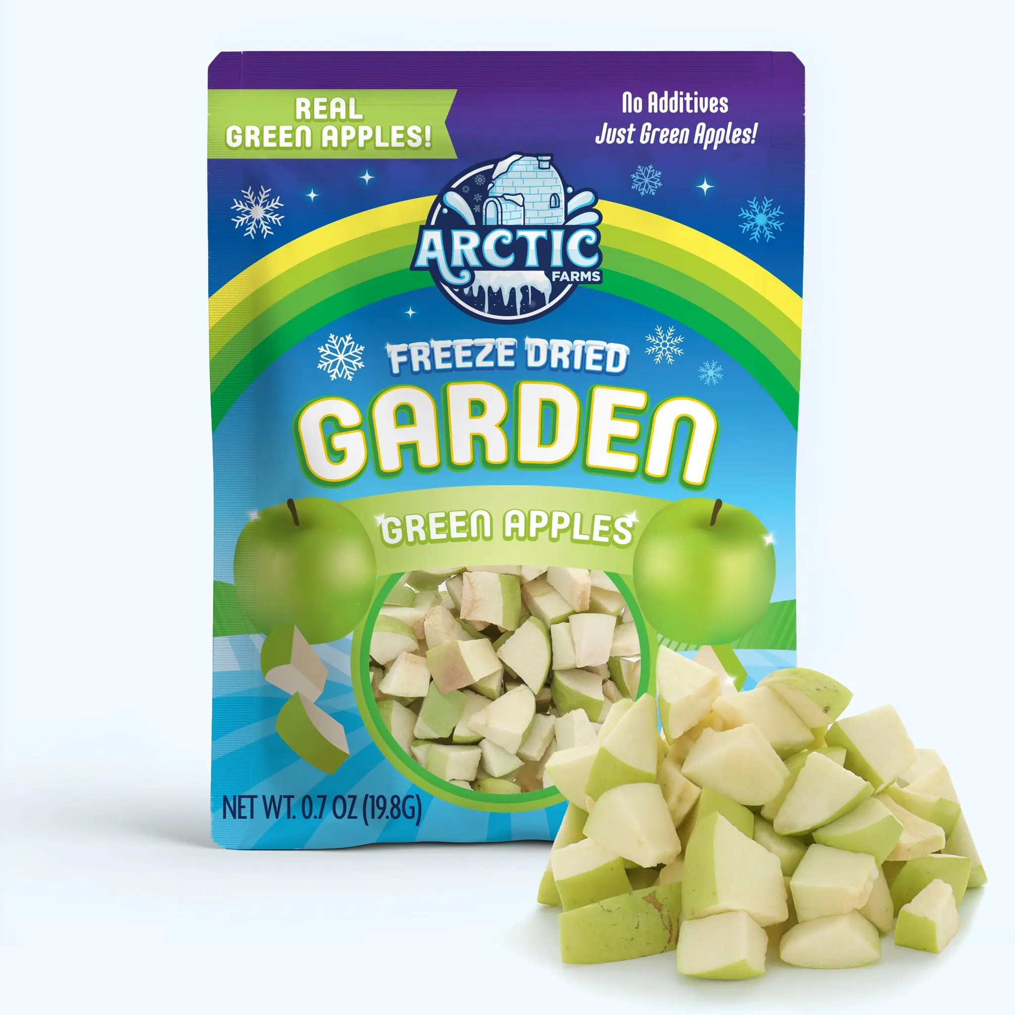 Freeze Dried Green Delicious Apple Bites Freeze Dried Green Delicious Apple Bites