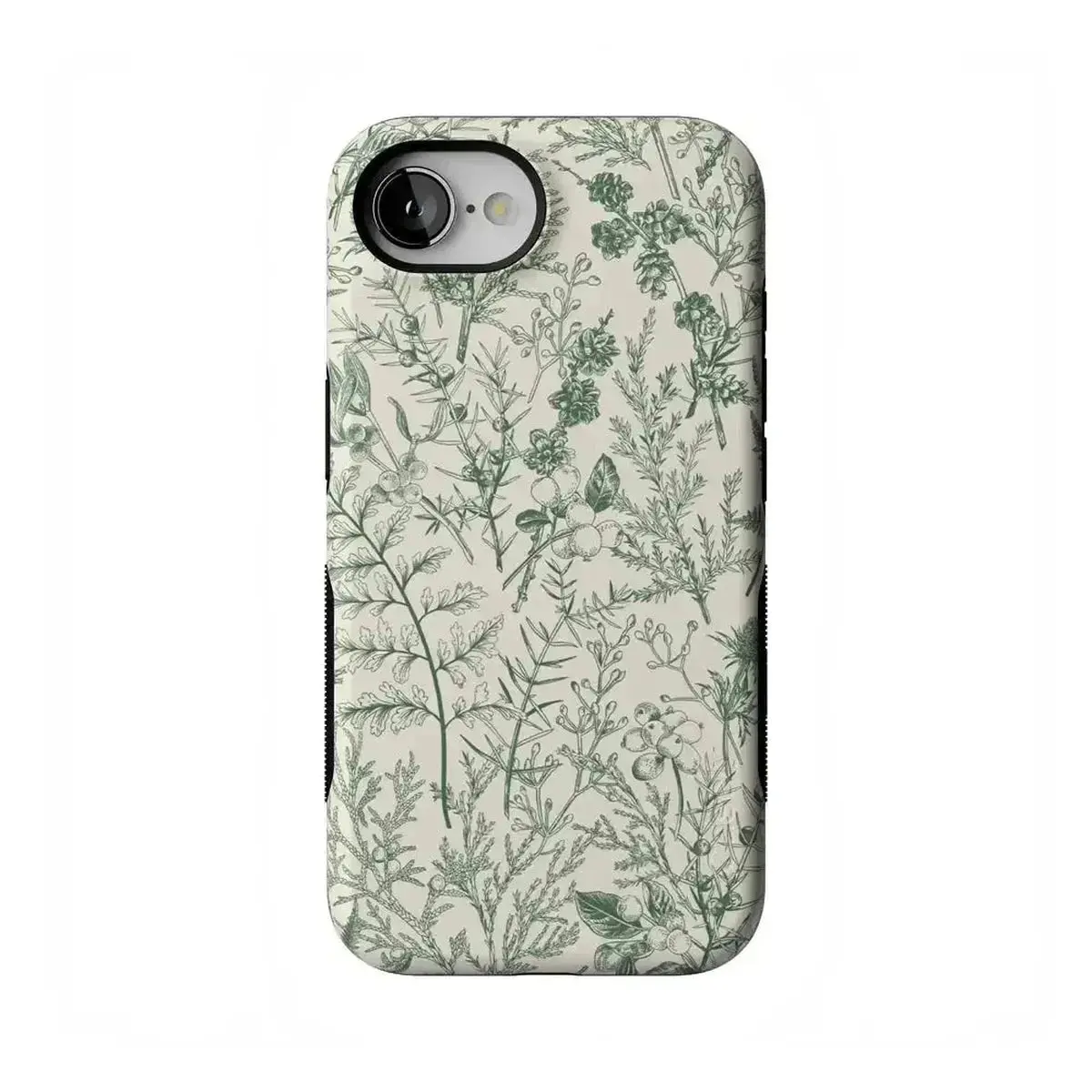 Casely iPhone 16e Case | Sage Garden | Green Floral | Bold Protective Design | Compatible with MagSafe