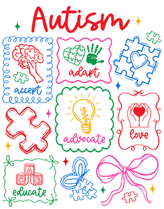 AU1 - Autism Bow DTF Transfer