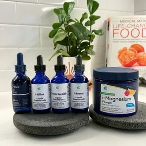 IFastFit Bone Support Bundle - Silica Boron Vitamin D3 K2, Triple Magnesium Glycinate Citrate Malate, Highly Absorbable Minerals for Bone Health