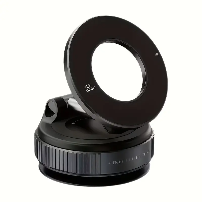 Magnetic Suction Cup Phone Holder, Cell Phone Mount, 360° Adjustable Magnetic Phone Holder, Pocket-sized Foldable Portable Phone Holder for All Smartphones, Universal Smartphone Holder