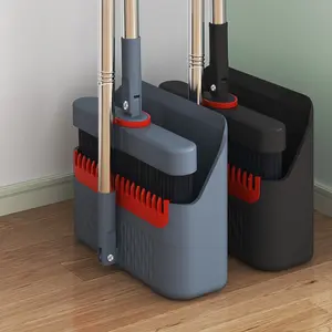 Multifunctional Broom and Dustpan Set, Broom With Dustpan, Stable and Reinforced Design, Effective Cleaning for Kitchen, Bathroom, Living Room, Home Essential Tool, Home Care Supplies, Home Cleaning Tools
