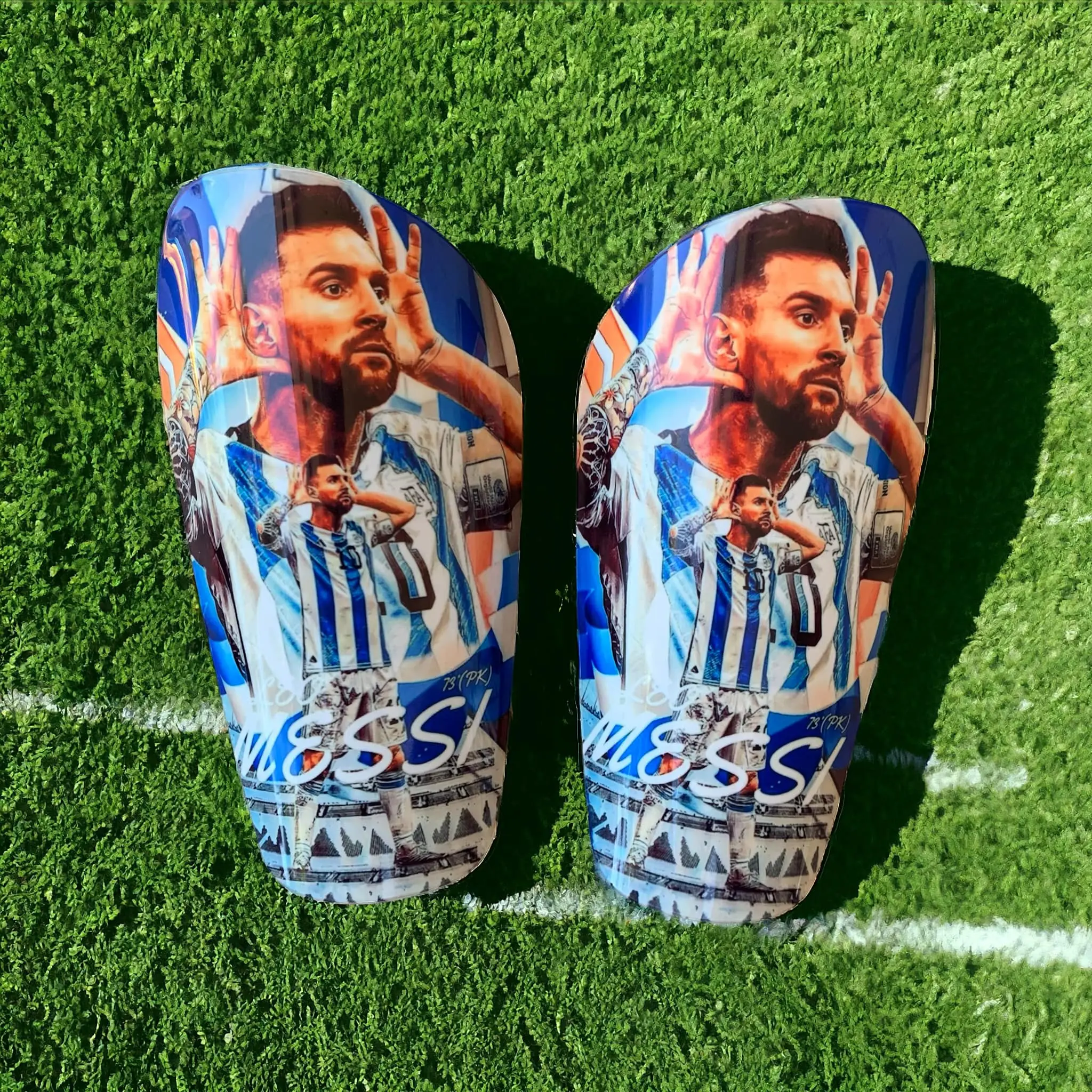 Custom shin guards, lightweight and unique designs for adults and children, size MINI , small, medium and large