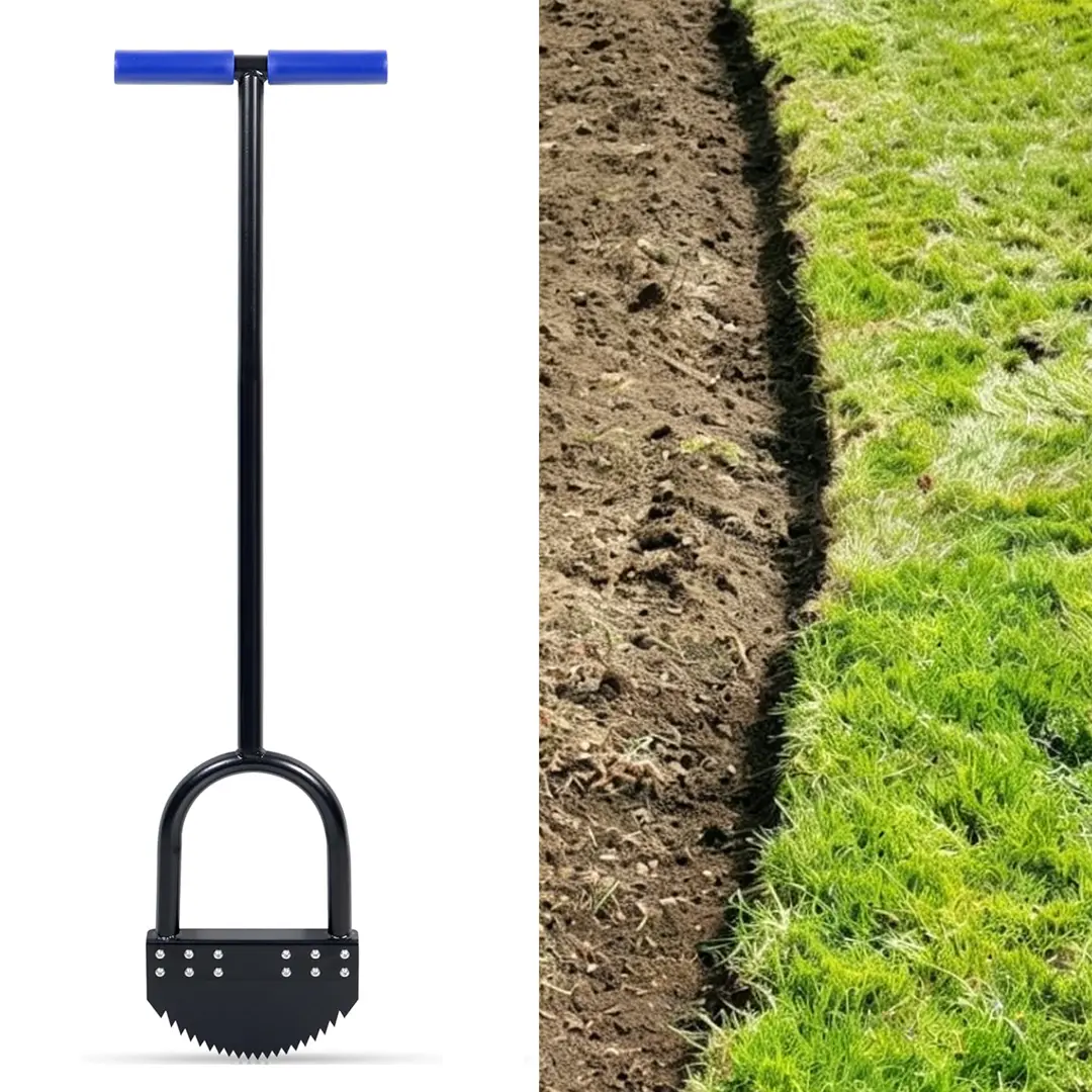 CKLT 41-in Manual Lawn Edger - One Piece or Detachable Option, Landscaping Tool for Lawn and Garden Maintenance, Landscaping Tools