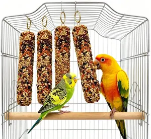 Parrot treats, natural parrot chew sticks, vegetable and grain-style sticks, parrot chewing stress relief toy