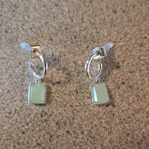 Mint Semiprecious Stone Earrings for Women