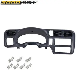 Dash Trim Bezel Fit For 1998-2004 Blazer Jimmy Sonoma S10 Bravada Dark Gray
