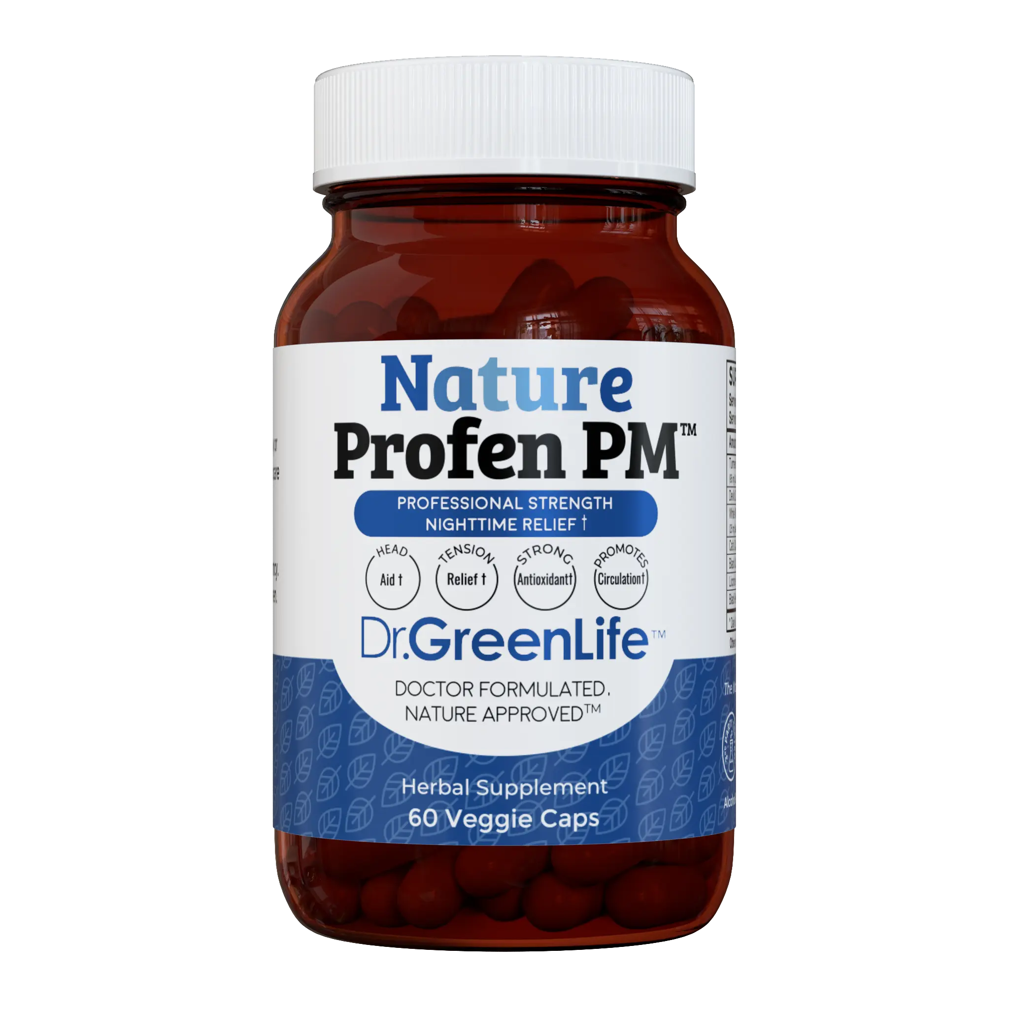 Dr. Green Mom Nature Profen PM Capsules | Evening Comfort & Restful Routine Support | Gentle Herbal Wellness Blend