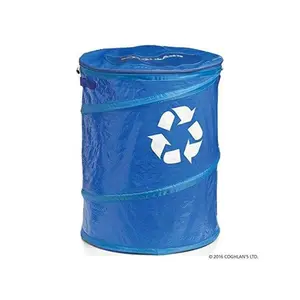 212 MAIN C6R-1715 Pop-Up Recycle Bin - Foldable Spring Steel Container, Compact Trash Storage for Baby & Maternity Room Decoration