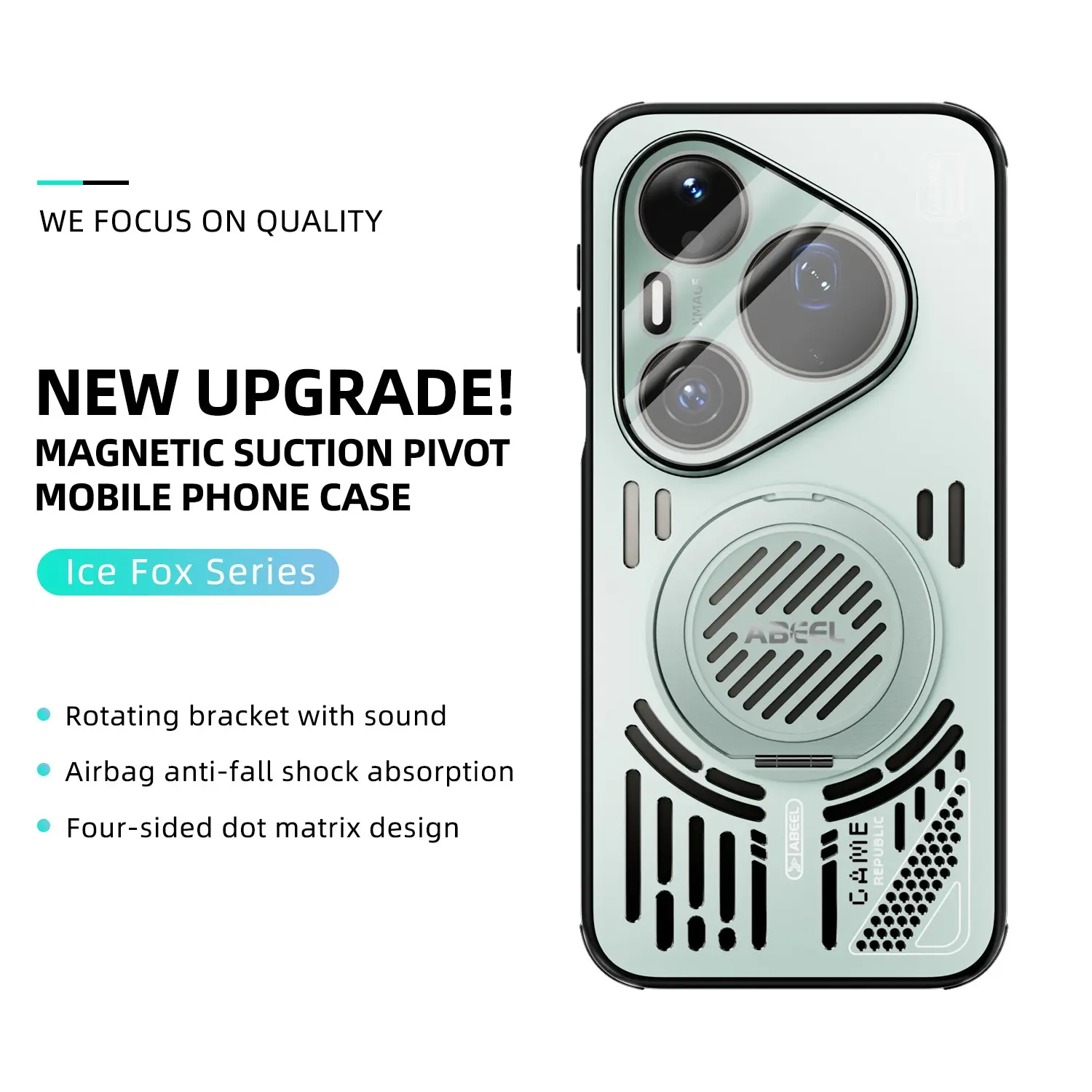 Luxury Magnetic Stand Case for Huawei Pura 90 Pro Max, Fashionable Durable Shockproof Phone Cover, Perfect Fit, Heat Dissipation Design