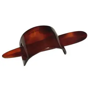 Parcelona French Basic Arch Pin Thru Medium Hair Clip With Stick Pony Clip