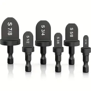 Copper Pipe Swage Tube Expander, 6 Counts/set Drill Bit Set, HVAC Repairing Set, Air Conditioner Manual Copper Pipe Swage Tube Expander Tool with 1/4'', 3/8'', 1/2'', 5/8'', 3/4'', 7/8'' Bits
