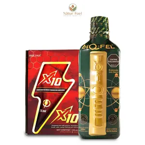 BIQ-FEL & X10 Natural Fitness Energy Multivitamin Supplement with Chontaduro, Borojo & Guarana for Men & Women Dietary Energy Supplement, Healthcare Edible