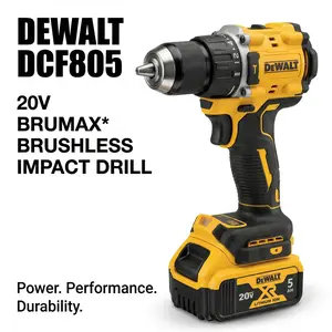 DEWALT DCF805 20V Cordless Brushless Impact Drill for Screwdriving Drilling Workshop Jobsite Tool