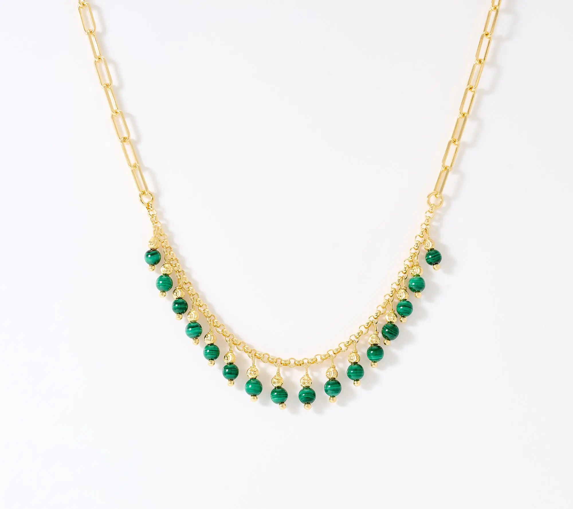 David Markstein Bronze Vintage Design Gemstone Necklace