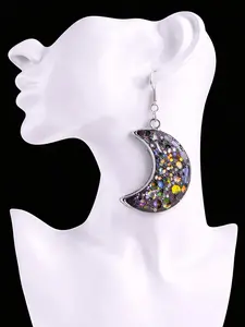 Spycee Sparkle Galaxy Drop Earrings- Lunar Luxe