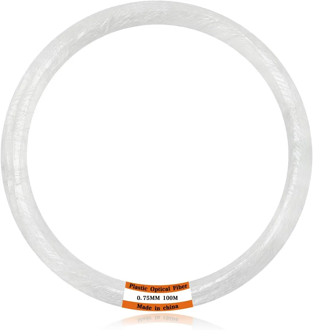 PMMA Plastic Optical Fiber Cable, 0.03in/0.75mm Diameter, 100m/328ft-4921ft Rolls, -50°C to +70°C Tolerance, Transparent End Glow, Easy to Shape for LED Star Decoration, DIY Enthusiasts (Home Improvement Electrical Wires & Cables)