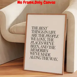 Motivational Quote Pattern Unframed Painting, Wall Art Canvas Poster, Quote Prints, Wall Art Decor for Home Living Room Bedroom Office, Ornaments