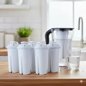 [Combo 8-packs] Water Pitcher Replacement Water Filter Cartridges BPA Free for Safe Drinking Water
