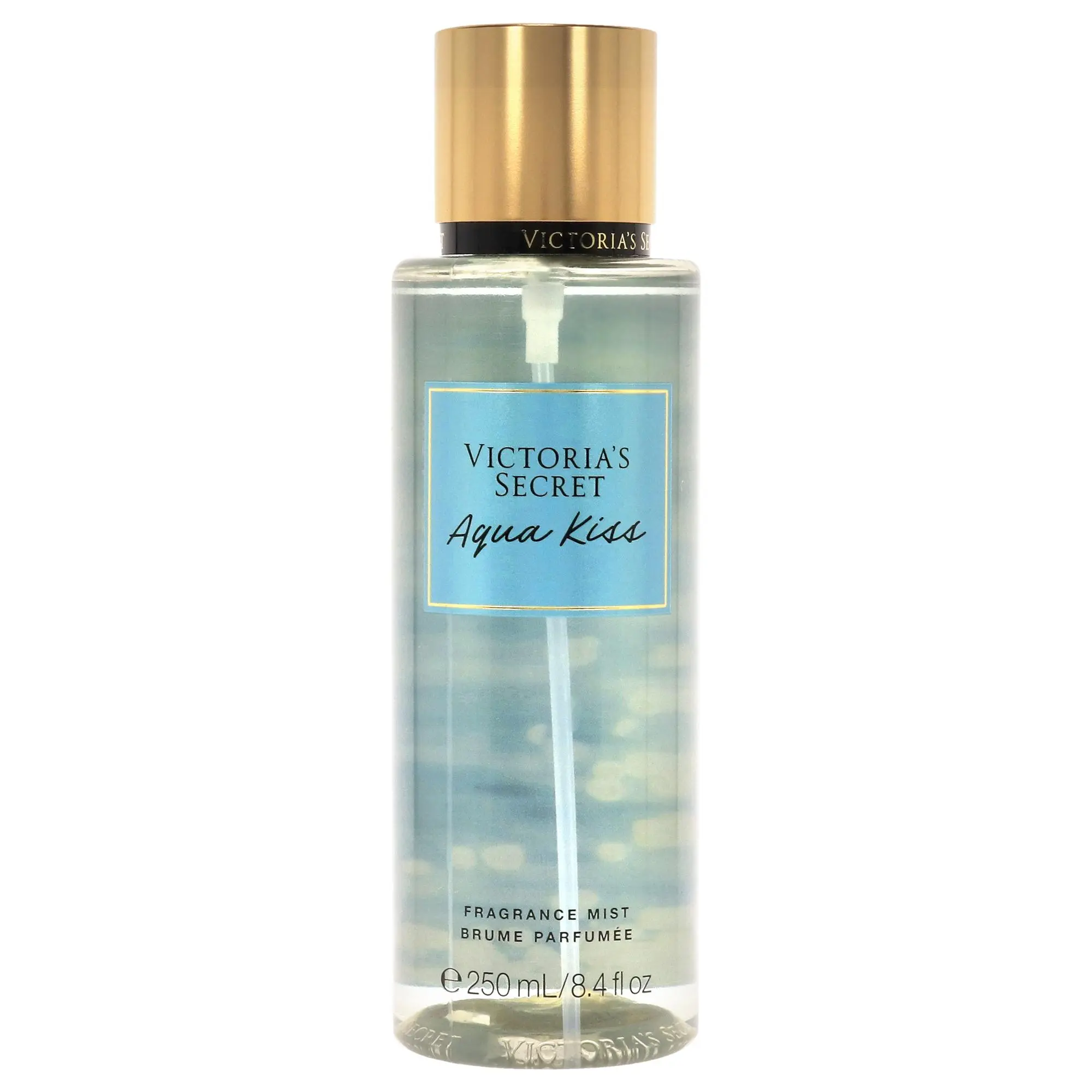 Victoria's Secret Aqua Kiss Women's Kissing Perfume Mist - 8.4 fl oz, Refreshing, Airy, Light, Long-Lasting Hair and Body Mist, Subtle Aroma Liquid Spray Unisex Fragrance