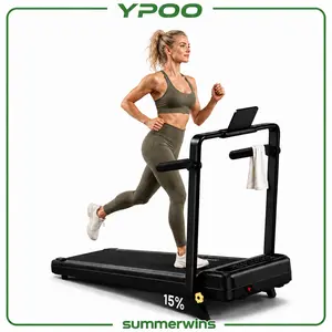 【DealsForYouDays】YPOO Quiet Foldable Incline Home Gym Treadmill - Quiet Walking Pad, Space-Saving Compact Design, Under-Desk Storage, Remote Control, Home Fitness Equipment for Apartment & Office, Exercise Equipment,summerwins