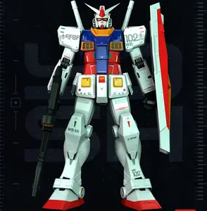 Life Size Gundam Anime Figure 6ft Custom 3D Print For Display With Sword Or Gun Options
