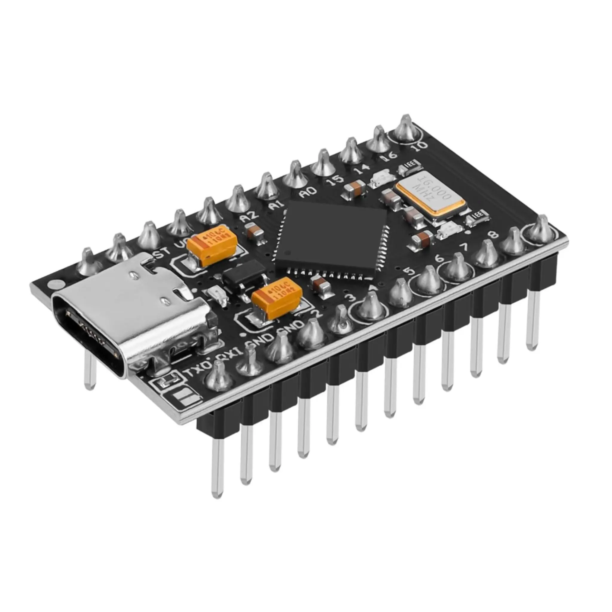 Pro Micro ATmega32U4 5V 16MHz Pre-Soldered USB-C Development Board