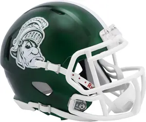 Michigan State Spartans Riddell Speed Mini Helmet with Gruff Sparty Logo