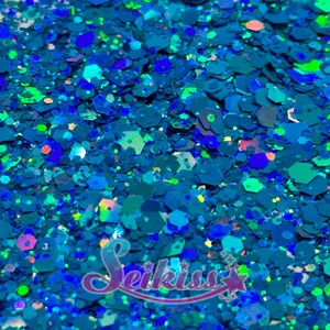 Ocean Galaxy Holographic Chunky Glitter - Blue Glitter